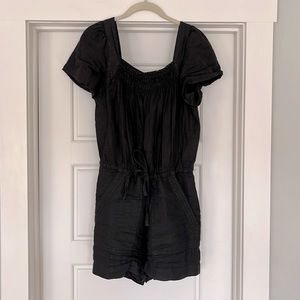 Joie black romper with drawstring